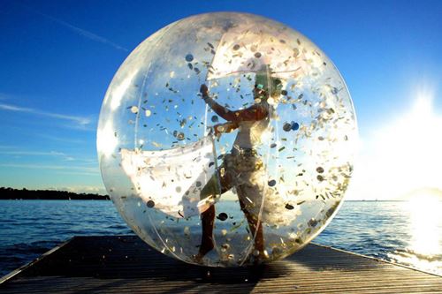 SES Creative – Entrez Dans Une Bulle Géante ! Piscine Gonflable, Anneau à Bulles Et Solution Savonneuse 750 Ml